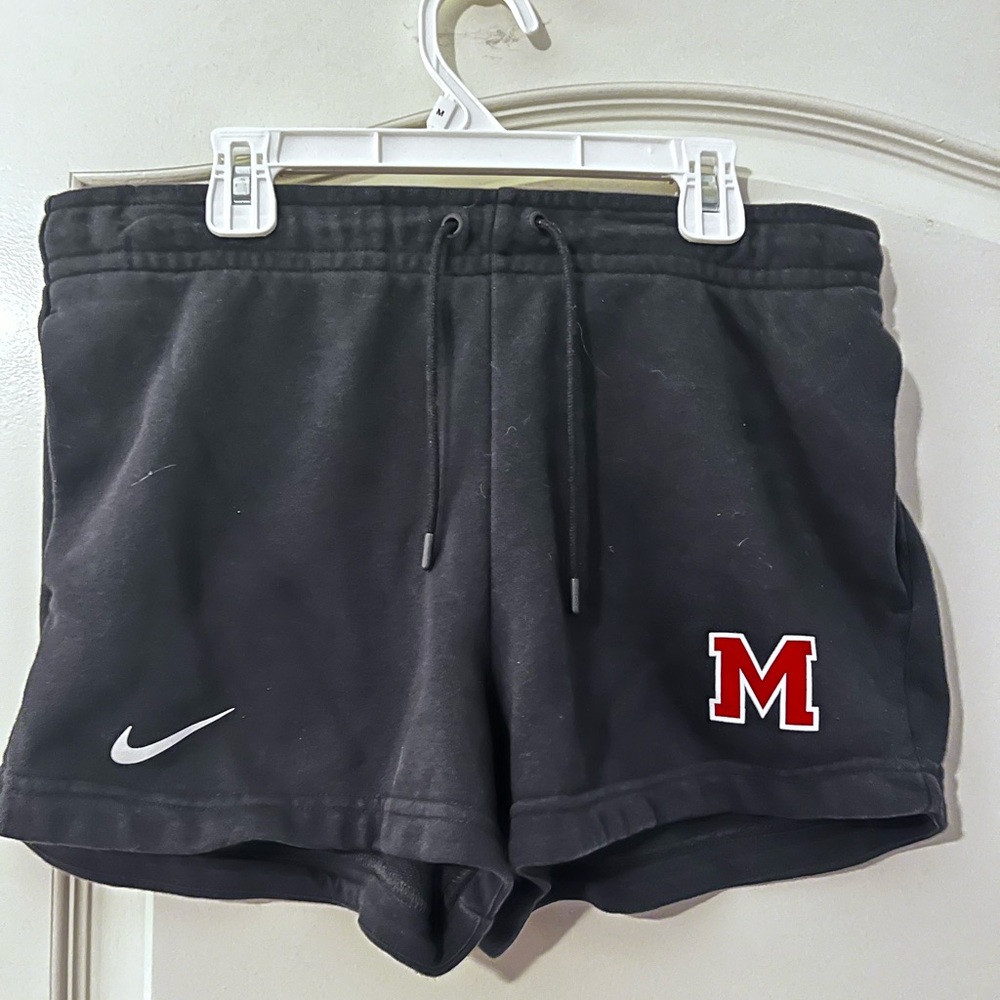 Nike Women's Black Athletic Shorts With Logo